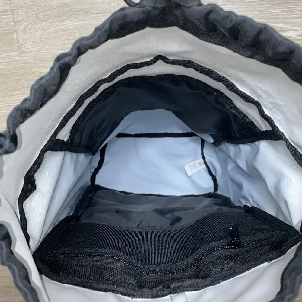 Hoka One Blue One Time To Fly Drawstring Backpack Shoe Bag Lightweight Running